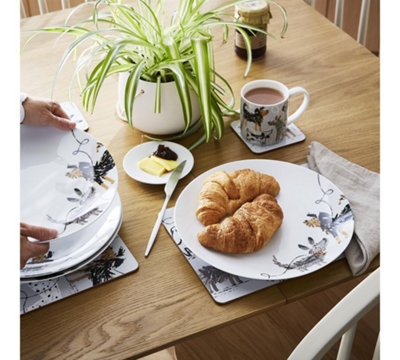 Dog Days Animal Print Porcelain Dinner Plate