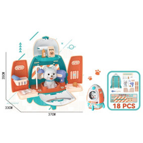 Dog Design Pet set Backpack Toys for Kids for Easy Cleaning and Storage