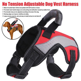 Dog Harness Adjustable Strong Pet Puppy Safety Vest Soft Breathable No Pull