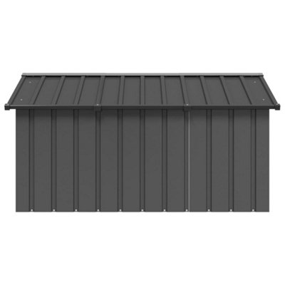 Dog House Anthracite 116.5x153x81.5 cm Galvanised Steel - 3