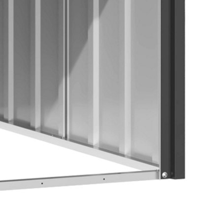 Dog House Anthracite 116.5x153x81.5 cm Galvanised Steel - 4