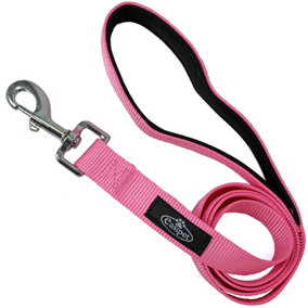 Dog Lead Collar Neoprene Padded Waterproof Comfort Leash 4ft Pink