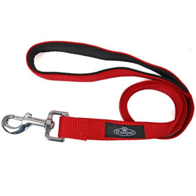 Dog Lead Collar Neoprene Padded Waterproof Comfort Leash 6ft Neoprene Long Red