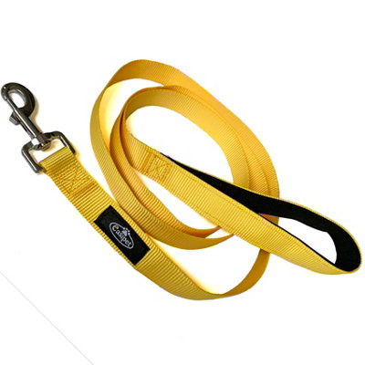 Dog Lead Neoprene Padded Waterproof Comfort Leash 6ft Neoprene Long Yellow