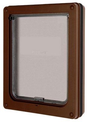 Dog Mate Medium Dog Door Brown