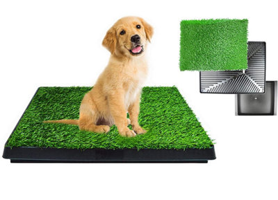 Dog Puppy Potty Training Artificial Grass Pet Toilet Trainer Waterproof Large Easy to Clean