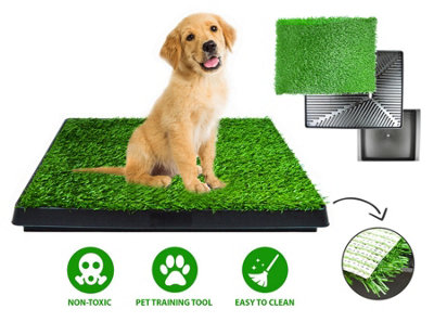 Dog Puppy Potty Training Artificial Grass Pet Toilet Trainer Waterproof Large Easy to Clean