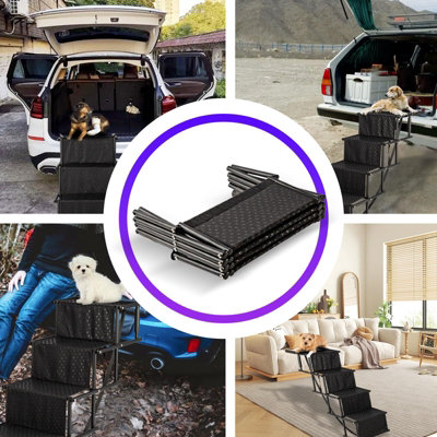 The Fellie Dog Ramp, 160cm Portable Pet Ramp, Non-Slip Safety Surface