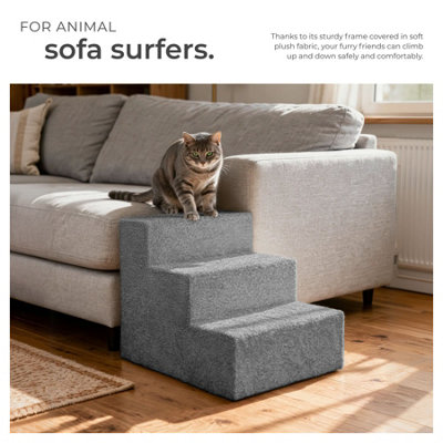 Dog Steps Paw Path - staircase for dogs and cats - grey