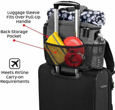 Dog Travel Bag Pet Multi-Use Dog Outdoor Bag With Locking Safety