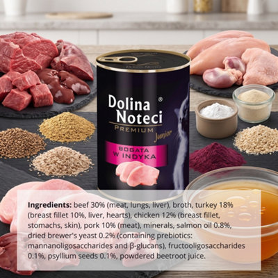 Dolina Noteci Premium Turkey Junior Wet Cat Food for Kittens 400g ...