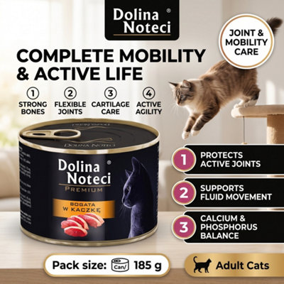 Dolina Noteci Premium witch Duck Wet Cat Food for Adult Cats High Meat ...