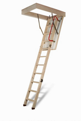 Dolle SW36-5 3 Section Folding Loft Ladder 70cm x 120cm Opening 288cm Height