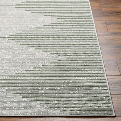 DOLLY In- & Outdoor Global Moss/Grey Area Rug 160 x 230 cm