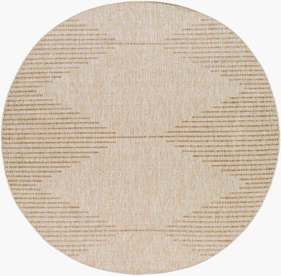DOLLY Round In- & Outdoor Global Beige Area Rug 160 x 160 cm