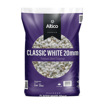 Dolomite White Premium Stone Chippings 10-20mm Garden Gravel Patio Aggregates