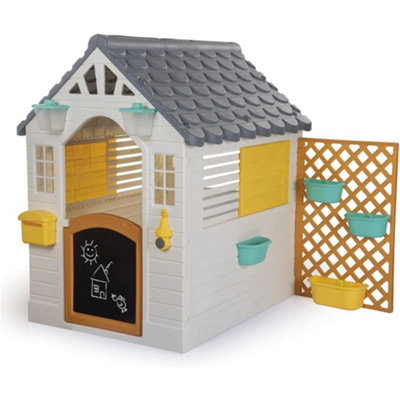 Dolu Kids Garden Playhouse With Fence - White