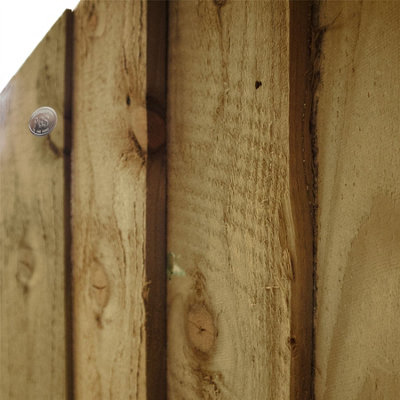 Dome Top Feather Edge Fence Panel (Pack of 3) Width: 6ft x Height: 1ft Vertical Closeboard Planks Fully Framed