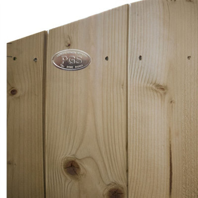 Dome Top Tongue & Groove Fence Panel (Pack of 5) Width: 6ft x Height: 2ft Vertical Interlocking Planks Fully Framed - 4