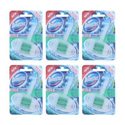Domestos 3 in 1 Rim Block Pine (Pack of 6) | DIY at B&Q