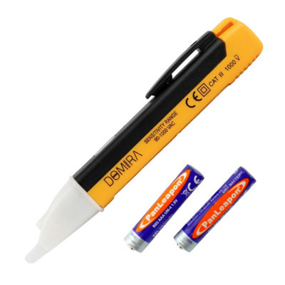 Non-Contact Voltage Tester Pen - AC/DC 12-1000V - Electric Volt Detector, Made In USA