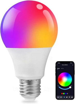 DOMIRA Smart WiFi LED Bulb RGB 16M Colors Adjustable White 10W 780LM ...