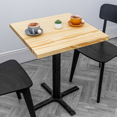 domli Solid Pine Oiled Wood Tabletop - 800mm x 500mm x 32mm - Modern Brushed Textured Wooden Workstation Office Table
