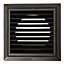 Domus F4904BK External Ventilation Grille with Insect Screen for 100 mm / 4 Inch Diameter Duct (Black)