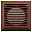 Domus F4904T External Ventilation Grille with Insect Screen 100 mm/4 Inch (Terracotta)