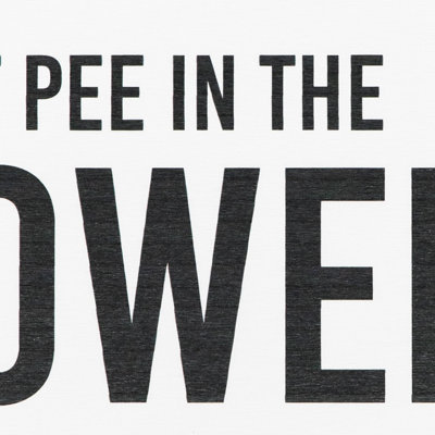 Don't Pee In The Shower White Stone Non Slip Bath Mat - 3