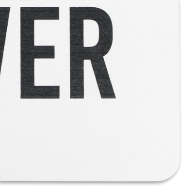 Don't Pee In The Shower White Stone Non Slip Bath Mat - 4