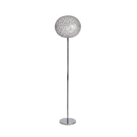 Donte LED 165cm Silver Floor Lamp
