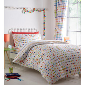 Doodle Single Duvet Cover and Pillowcase