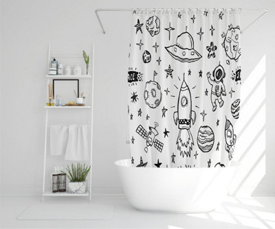 Doodle space (Shower Curtain) / Default Title Price Comparisons | Compare The Build