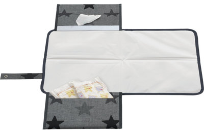 Dooky 3-In-1 Baby Changing Mat Pack Grey Stars