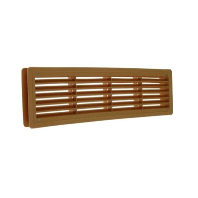 Door Air Vent Grille 460 x 135 mm / 18.1 x 5.3 in Double-Sided Ventilation Cover ABS Plastic (Beige)