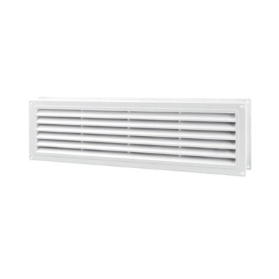 Door Air Vent Grille 460 x 135 mm / 18.1 x 5.3 in Double-Sided Ventilation Cover ABS Plastic (White)