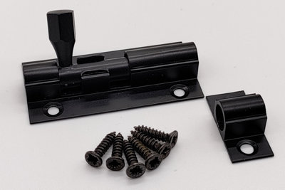 Door Bolts Black Barrel Side Lock 50mm Straight Door Latch Tower Bolt Locks Bedroom Bathroom Toilet Shed Gate Cupboards & Cabinets
