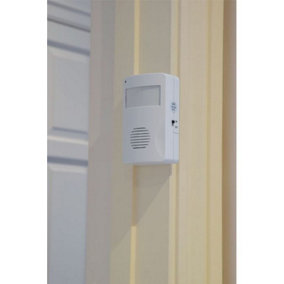 Door Entry Alarm Chime Bell PIR Wireless Motion Sensor Detector Shop Door Home