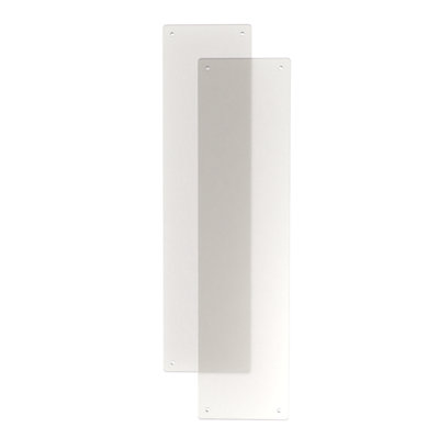 Door Finger Plate - Clear - 2 pack