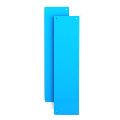 Door Finger Plate - Light Blue - 2 pack