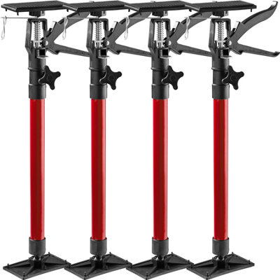 Door Frame Struts Set of 4 - stepless height adjustment, 51 - 115 cm - red