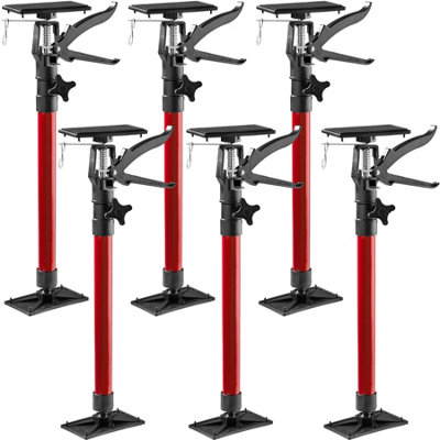 Door Frame Struts Set of 6 - stepless height adjustment, 51 - 115 cm - red