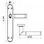 Door Handles Mitred Straight Lever Latch Duo - Chrome Satin 180mm x 40mm