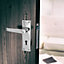 Door Handles Straight Lever Lock - Chrome 150 x 40mm