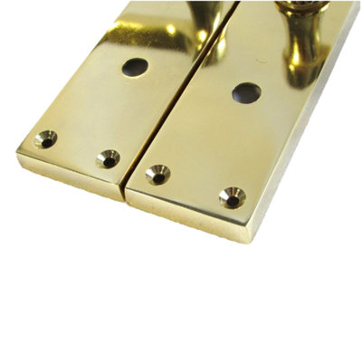 Door Handles Victorian Scroll Lever Bath Lock - Brass Pack 150 X 40mm