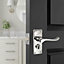 Door Handles Victorian Scroll Lever Privacy Lock - Chrome 118 x 40mm
