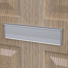 Door Letterbox PVC Metal Flap Cover Brush Seal Internal & External Aluminium