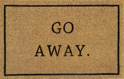 Door Mat Doormats Non Slip Natural Coir Welcome Indoor Outdoor Home Garden Mats Go away