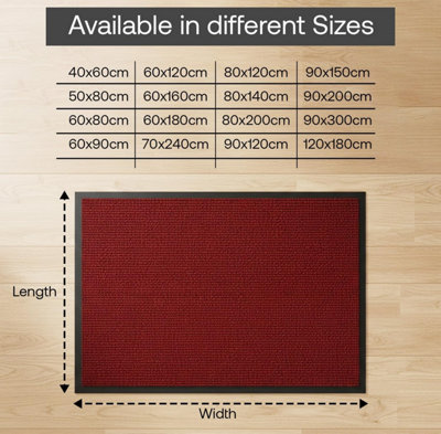 Door Mat for Indoor Outdoor Use Washable Non-Slip Entrance Mat Heavy ...